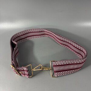 Stylish Red and White Women's Bag Strap